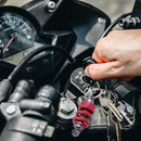 Motorbike Shock Absorber Shaped Keyring Motorcycle Key Hanging Decoration Gif