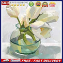 Flower in Glass Vase Oil Paint By Number Kit DIY Home Decoration Gift Wall