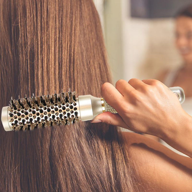 Pro Hair Dressing Brush Ceramic Iron Round Comb Magic Styling Combs (32mm) Newly