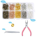 1Box Ear Hook Split Rings DIY Findings kits Jewelry Earring Accessories. W9Y2