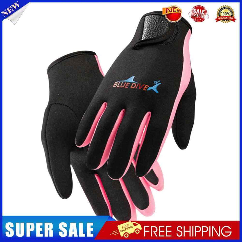 #A 1.5mm Neoprene Diving Gloves Anti Slip Cold-proof Wetsuit Gloves for Women Me