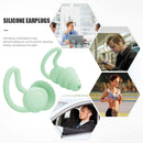 Silicone Ear Plugs Sound Insulation Anti Noise Sleeping Earplugs (Green) Newly