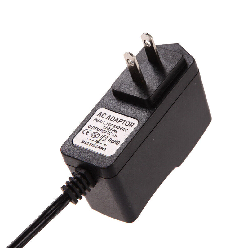 US Plug 100-240V AC/DC 5V 2A Converter Adapter 5.5 x 2.5MM 2000mA Charger Net