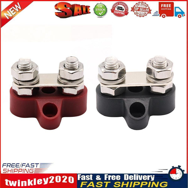 Bus Bar Terminal Blocks Heavy Duty M8+M8 Positive Power Distribution Studs Newly