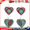 5D DIY Diamond Painting Earrings Double-sided Heart Drop Earrings (RZ016) Newly