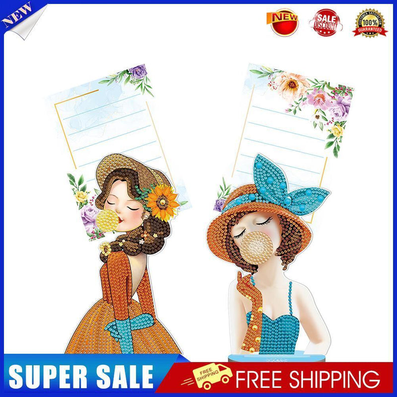 2pcs Diamond Painting Note Holder Valentine Gift Card Table Stand (BQJ02)