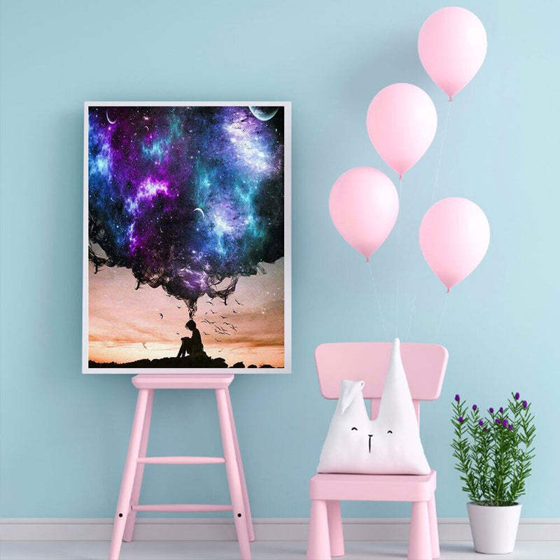 Memory Starry Oil Paint By Numbers Kits Canvas Picture Wall Art DIY Craft C