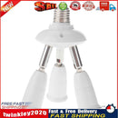 Adjustable E27 Splitter 3 Heads Lamp Base Adapter LED Bulb Holder Socket Newly