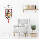 Christmas Banner Pendant 14CT Stamped Cross Stitch Needlework Set (015) Newly