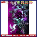 Full Drill Round Rhinestone Drawing DIY 5D Mosaic Cross Rose Painting Kit G