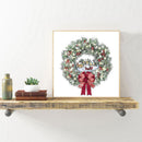 Full Embroidery Kits Christmas Wreath 11CT Stamped Needlework Home Decor