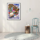 5D DIY Cartoon Gnome Full Round Diamond Painting Wall Decor Rhinestone Art De