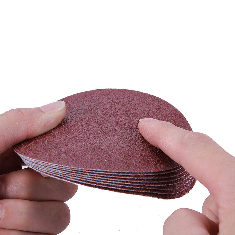 30pcs/set 4 Inch 100mm 80 Meshes Sand Sheets Round Self-adhesive Sand Paper