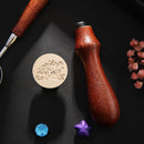 Retro Wax Seal Stamp Happy Birthday Paint Wood Seal DIY Sealing Wax (09) Newly