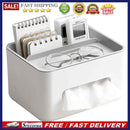 Tissue Box Remote Control Napkin Sundries Case Holder Living Room Desk Organizer