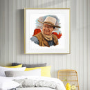 11CT Partial Embroidery West Cowboy Cotton Print Cross Stitch Home Decoration