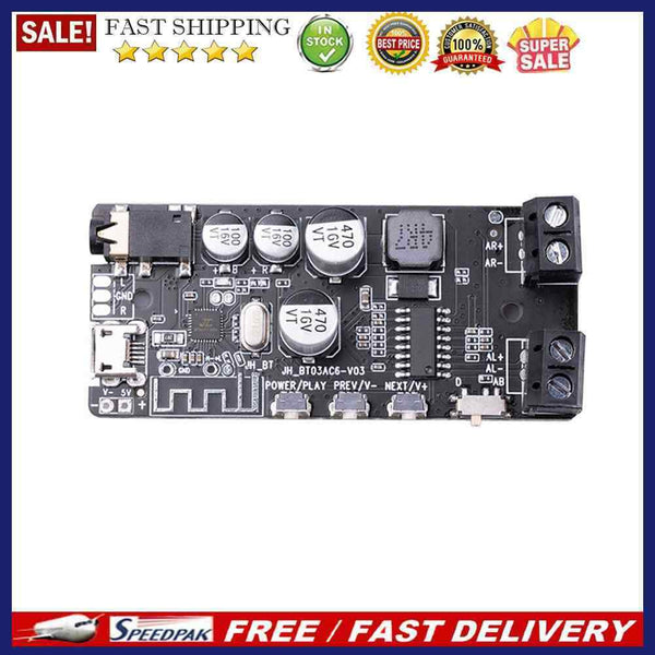 Bluetooth-compatible 5.0 Power Amplifier Audio Stereo Music Player (Black)