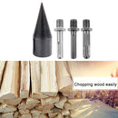 4pcs Woodworking Wood Separator Spiral Cone Reamer Splitter Drill Bit (B) Newly