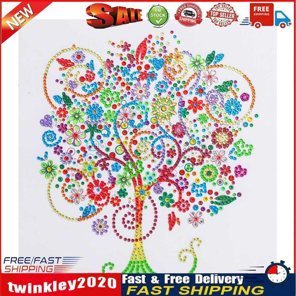 5D Diamond Painting Tree Special Shape Crystal Drill DIY Picture (GT141) Newly