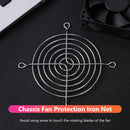5pcs PC Case Fan Grills Computer Cooling Fan Finger Guard Protector (90mm)