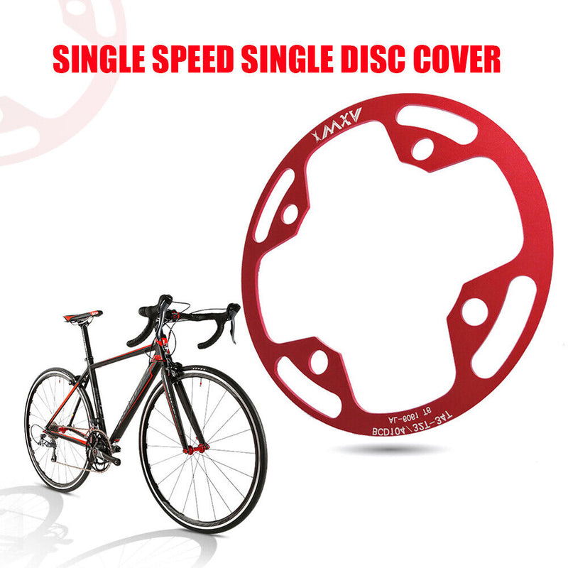 VXM MTB Bike Crank Protector Cover Chainring Crankset Guard Red (40T-42T) Newly