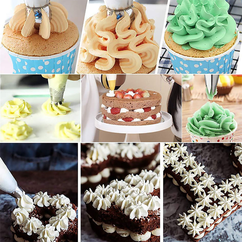 Piping Tips Set - 6PCS Icing Piping Tip Nozzles for Cake Sugarcraft Decorating