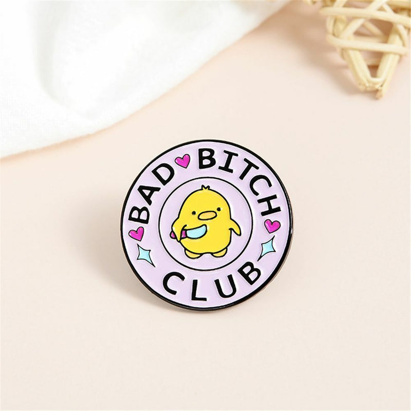 DIY Decoration Creative Badge Collar Pin Chick Enamel Brooch Yellow Duck Brooch