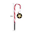 8pcs Solar Powered Christmas Candy Cane Lights Outdoor LED Home Garden Decor