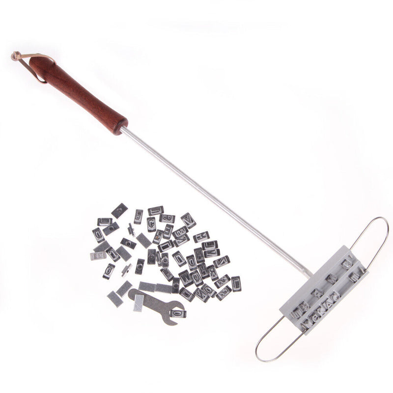 Personality Steak Meat Barbecue BBQ Branding Iron 55 Letters Tool Sets