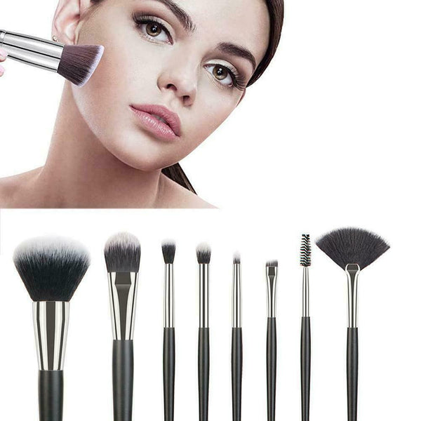 8Pcs Makeup Brushes Tool Set Cosmetic Powder Eye Shadow Foundation U Liner L6R8