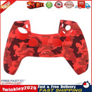 For DualSense Skin Camouflage Silicone Case Cover for PS5 Controller (Red) Newly