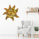 Metal Sun Moon Art Crafts Rust-proof Wall Ornament Gift Home Garden Decor Newly
