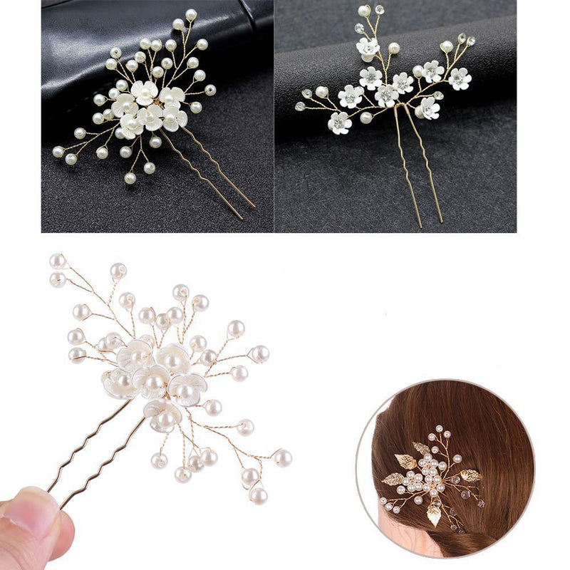 Wedding Crystal Accessories Women Hairpins Headwear Headpieces Hair Clips