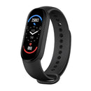 M6 Running Smartwatch Heart Rate Blood Pressure Monitor Bracelet (Black)