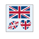 Union Jack Flag Face Tattoos British Jubilee Red White Blue Stickers*1 J3E8
