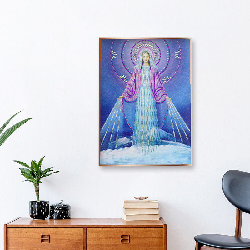 5D Part Drill Special Shaped Diamond Painting Virgin Mary DIY Art Drawing Kit