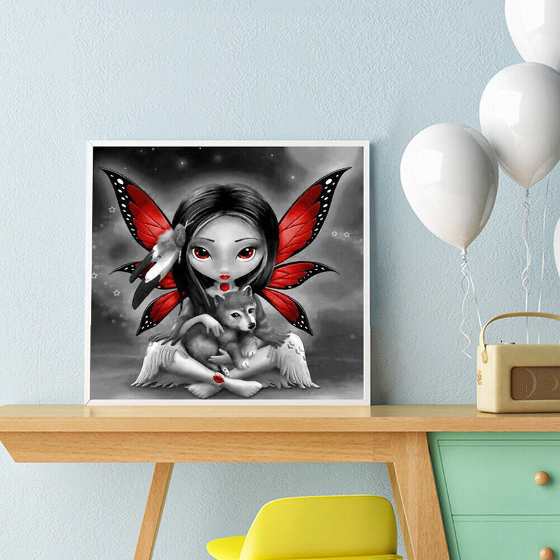 30x30cm Diamond Painting Kits Full Round Flower Fairy DIY Room Art Home Decor