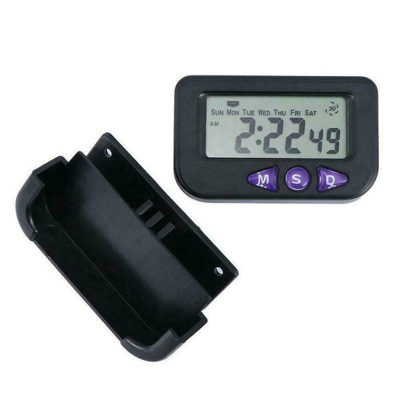 Travel Alarm Clock Small Electronic Plastic Automotive Display Stopwatch N E6B4