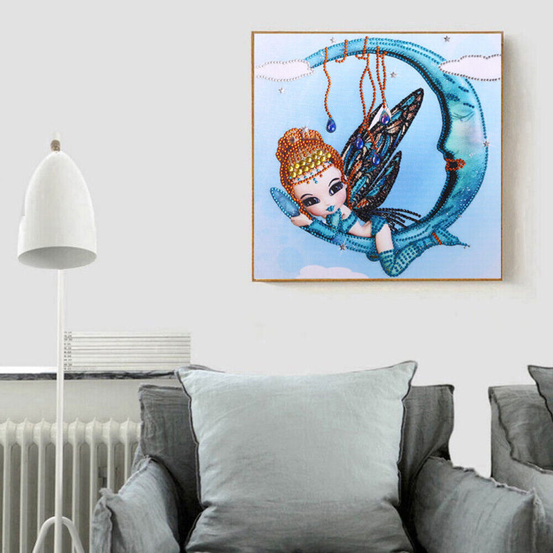 5D Diamond Painting Elf Girl Partial Special Shape Drill DIY Crafts (YX004)