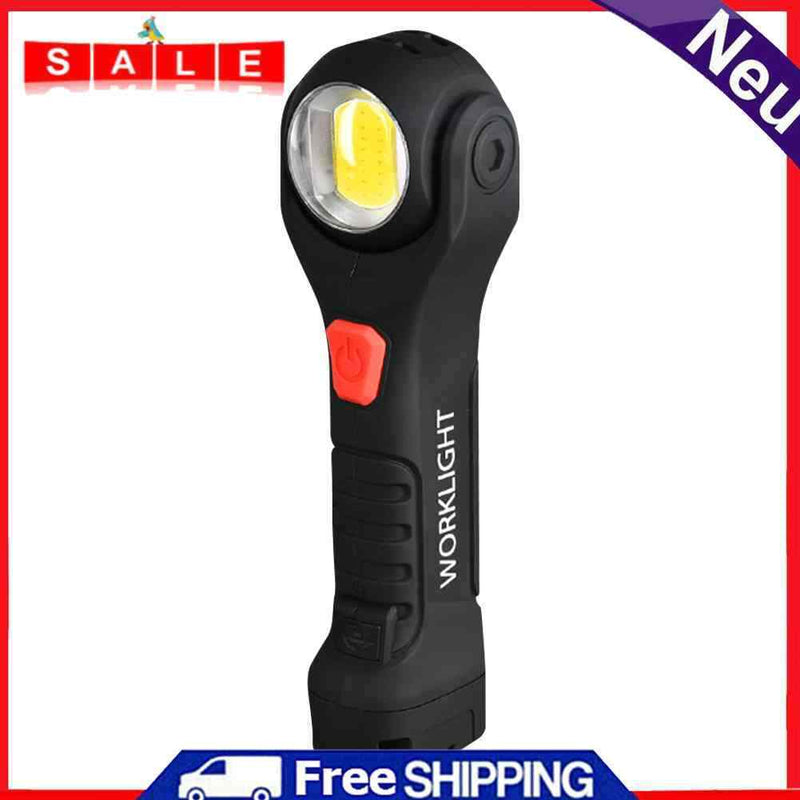 COB LED Flashlight Portable USB Charging 7 Modes Working Lamp for Home Outdoor