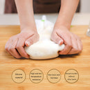 Silicone Kneading Dough Bag Flour Mixer Bags Kitchen Tools with Tie (S)