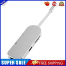 Type-C  to 2 USB3.0 Hub+ SD/TF Card Reader w/ 4K HDMI-compatible+ Gigabit L