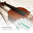 4x Chrome Steel Violin Strings for 4/4 Violin Stringed Musical Instrument Parts