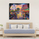 Painting By Numbers Kit DIY Street View Hand Painted Canvas Oil Art Picture