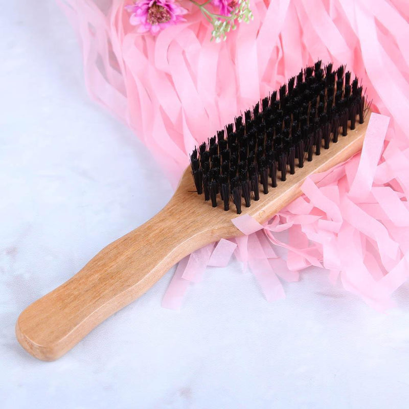 1pc Antistatic Cushion Hair Brush Comb Wooden Handle Massage Comb Hair Care