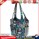 Oxford Cloth Leaf Wool Crochet Hooks Storage Bag Thread Yarn Tote (Blue) Newly