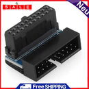 USB 3.0 20 Pin Male to Female Extension Adapter 90 Degree Angled for Motherboard