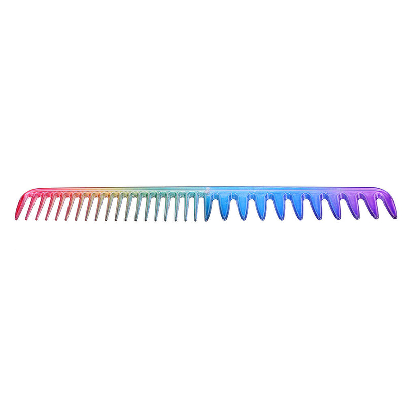Rainbow Comb Hairdressing Salon Equipment Plastic Comb Hair Cutting Styling T