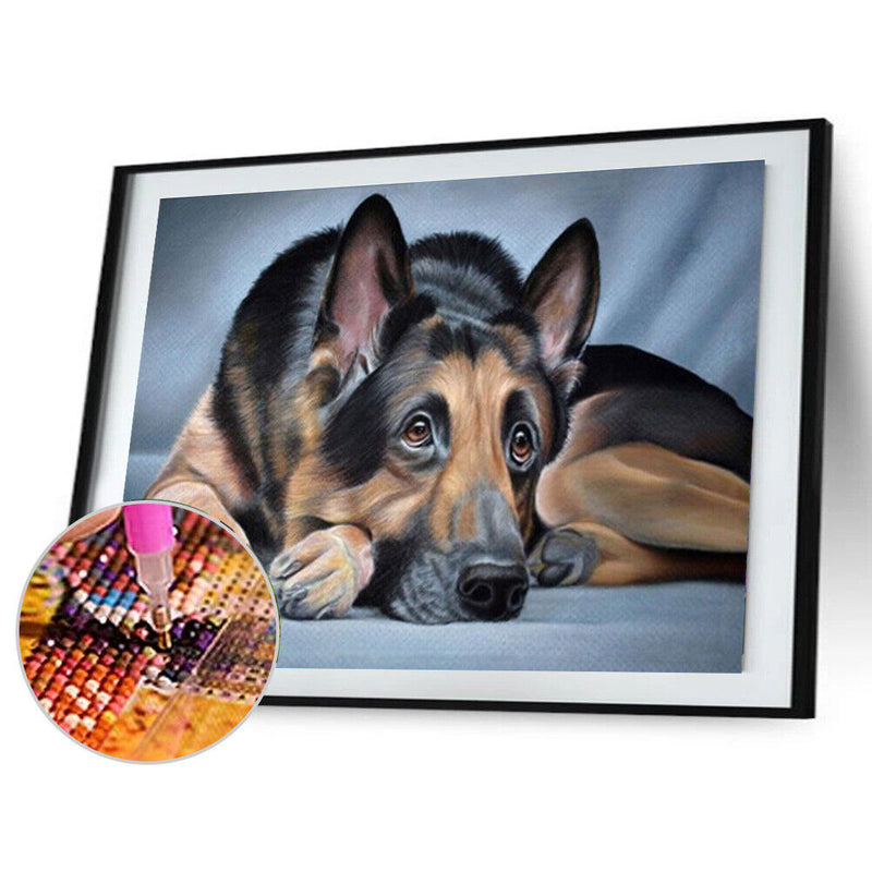 DIY Diamond Painting Dog Cross Stitch Rhinestone Embroidery Mosaic Kit