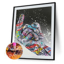 Full Round Drill Diamond Painting Character Part Pictures Handiwork Mosaic Ki